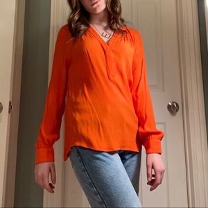 Orange blouse